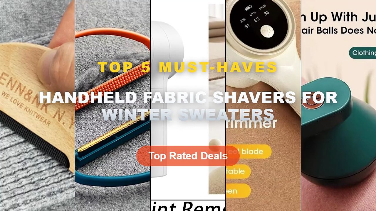 Amazing Handheld Fabric Shavers For Winter Sweaters You Need To See - Portable Electric Rechargeable Lint Shaver for Clo...