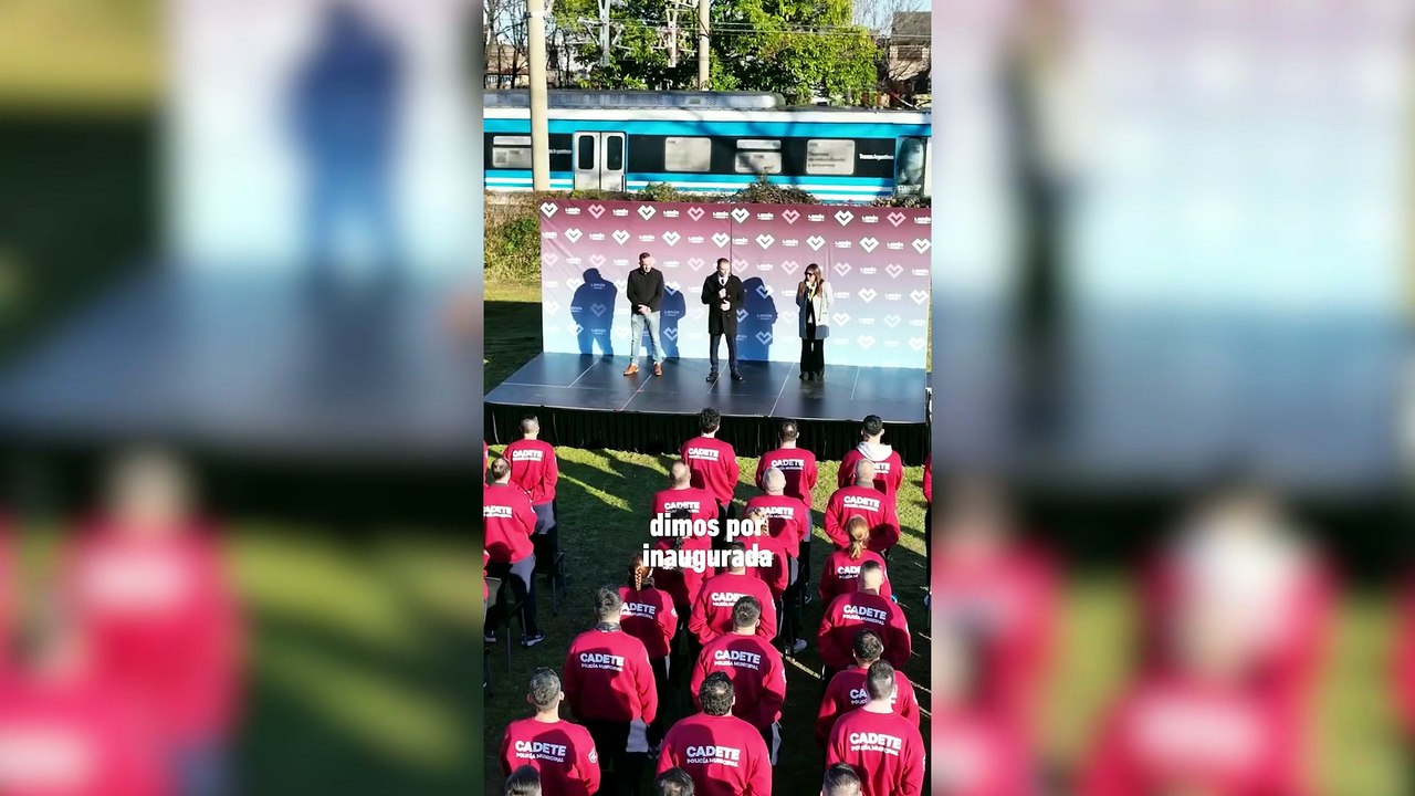 Julián Álvarez encabezó el acto de apertura de la Escuela de Policía Municipal de Lanús