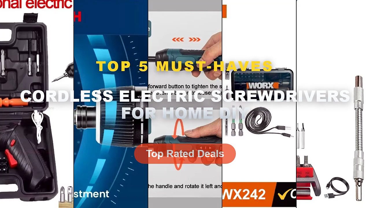 Top 5 Best Cordless Electric Screwdrivers For H...