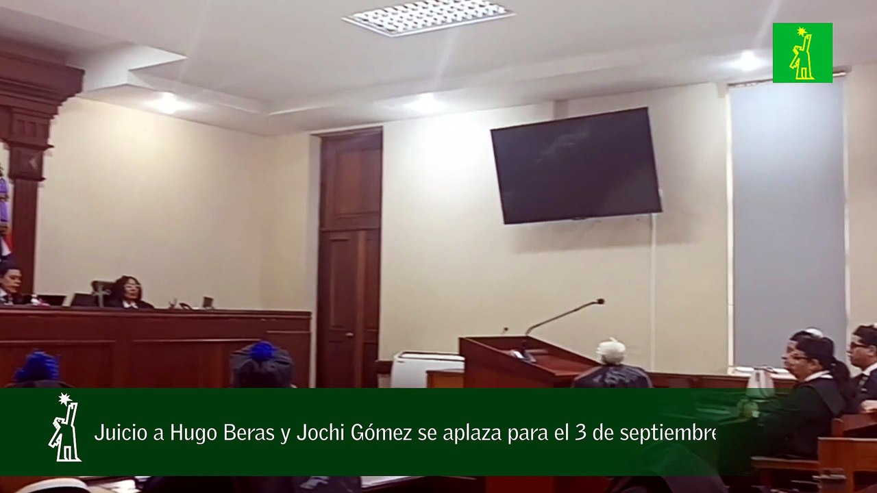 Juicio a Hugo Beras y Jochi Gómez se aplaza para el 3 de septiembre