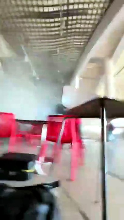José Gallegos durante sismo en Colombia