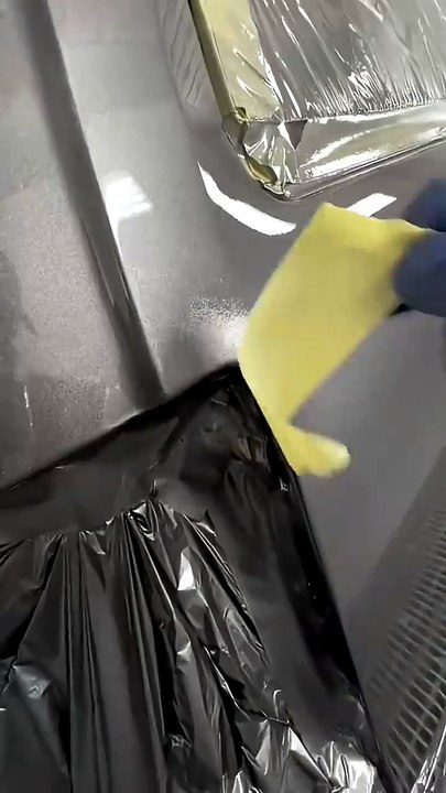 Как убрать потек с Лака #automobile #autorepair #bodywork