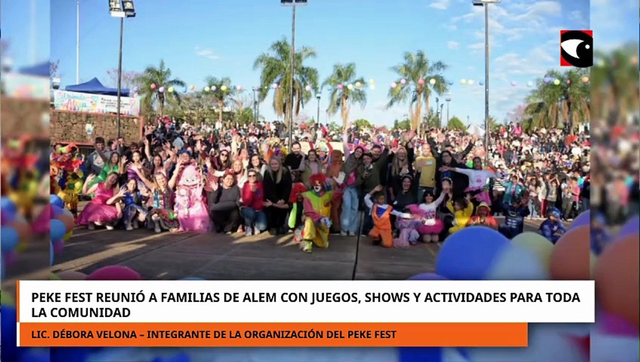 Peke Fest reunió a familias de Alem con juegos, shows y actividades para toda la comunidad