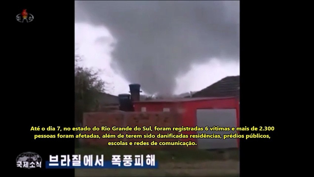 Danos de tempestade no Brasil