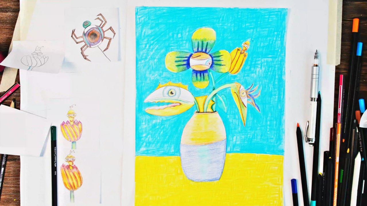 Pure Relaxation: Drawing a famous van Gough painting with Colored Pencils 🎨✨