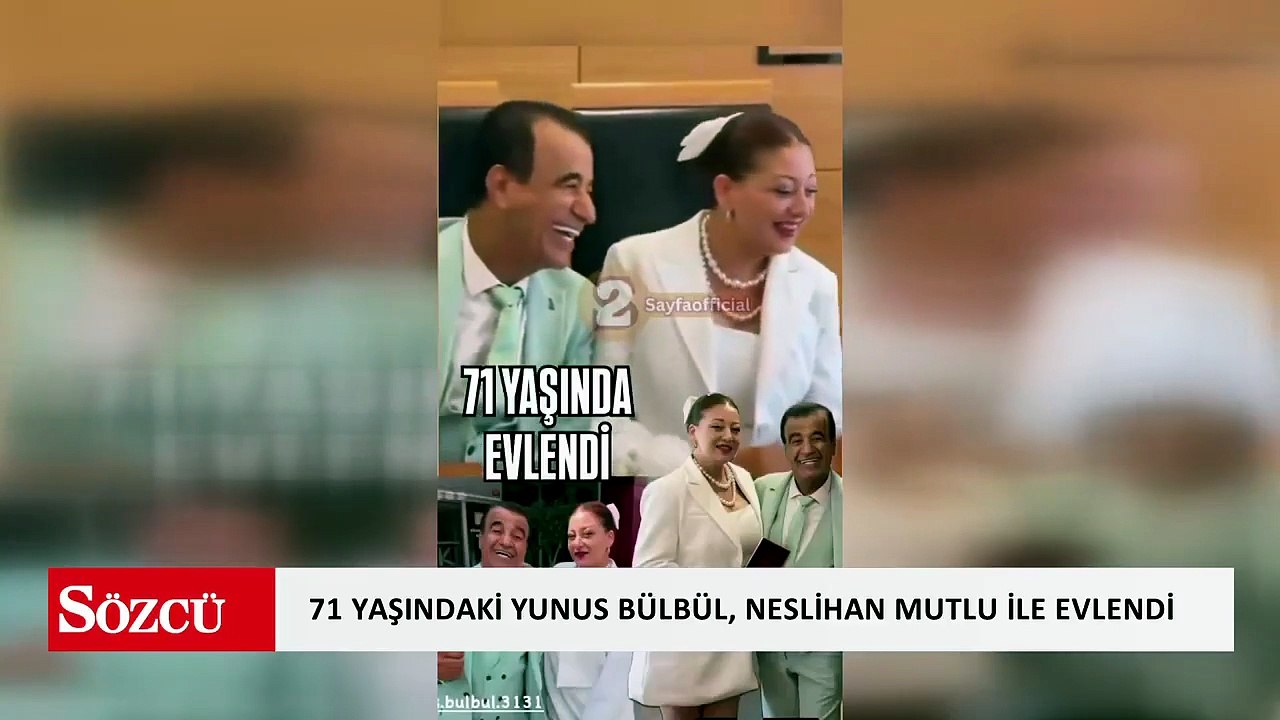 71 yaşındaki şarkıcı Yunus Bülbül, Neslihan Mutlu ile evlendi