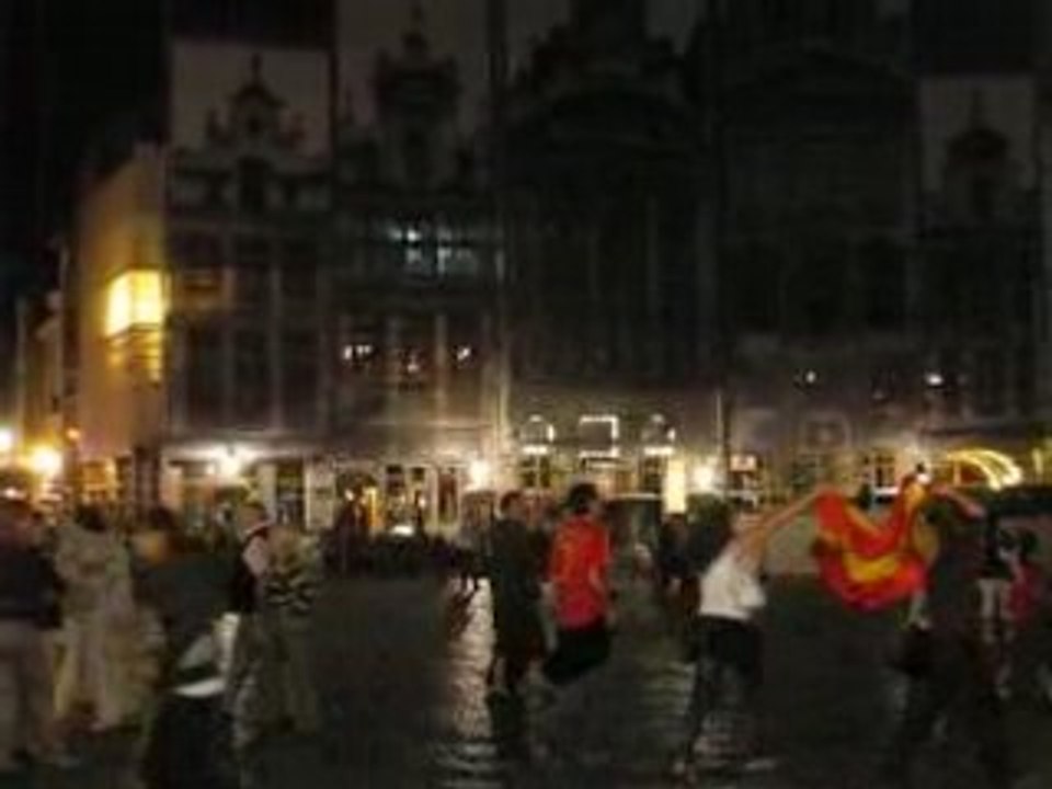 Bruxelles (Belgique) : Ambiance foot