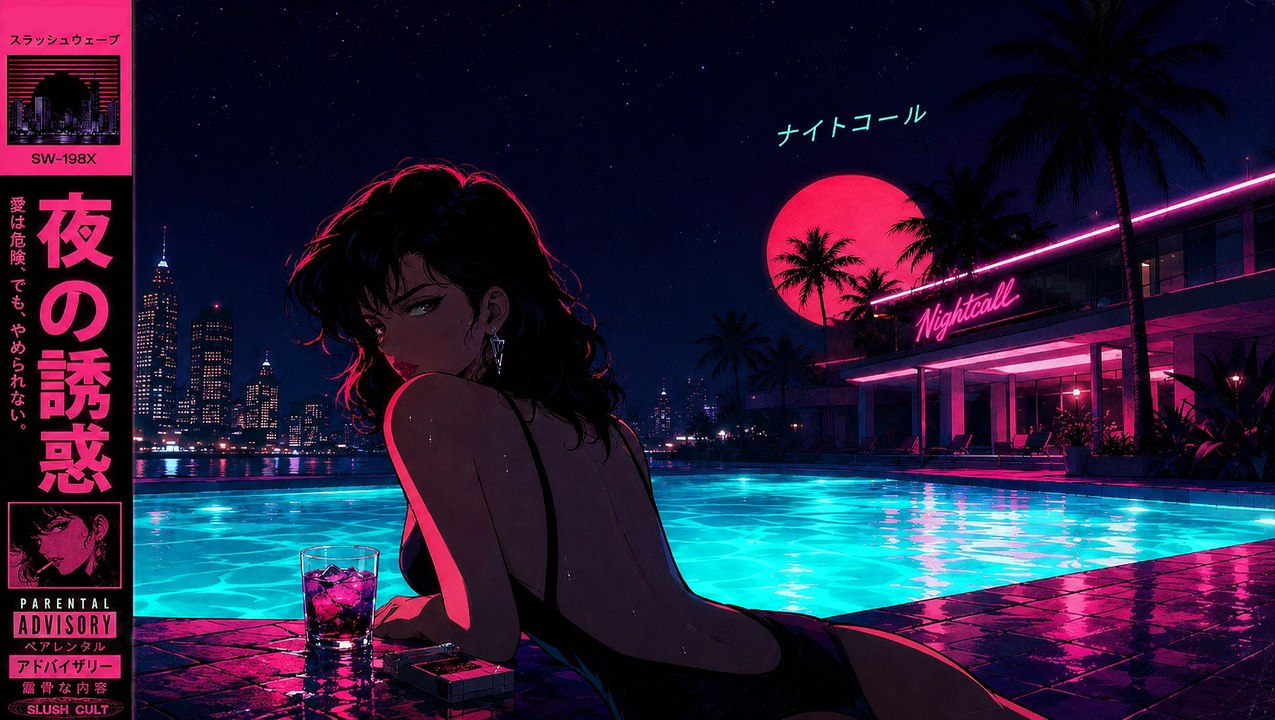 Poolside at 2AM 🌙 80s Anime Chillwave
