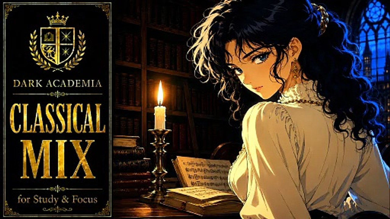 The Library After Midnight 🕯️ Dark Academia Classical Music for Study & Focus