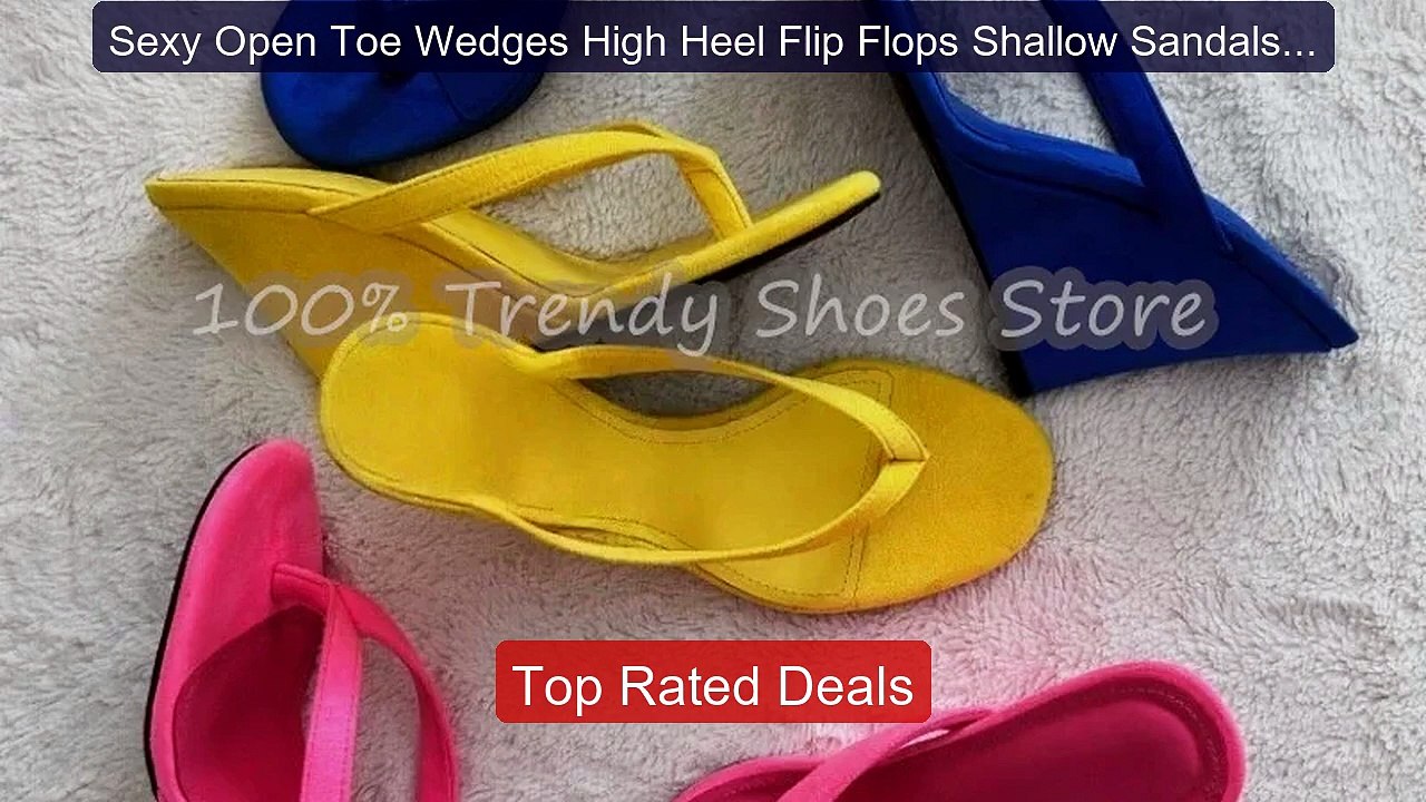 Sexy Open Toe Wedges High Heel Flip Flops Shall...
