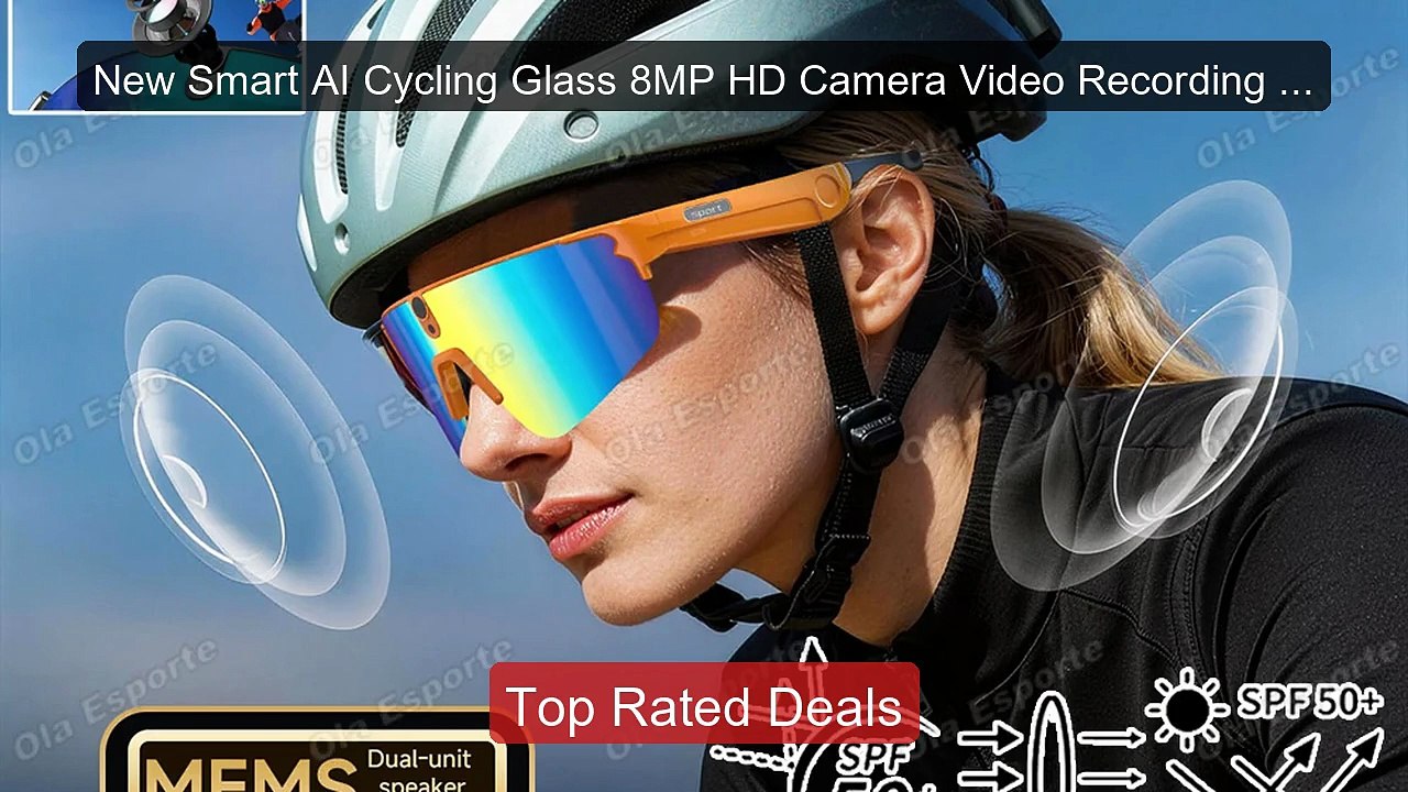 New Smart AI Cycling Glass 8MP HD Camera Video Recording An... -- Top Pick 2026 | Unbeatable Price!