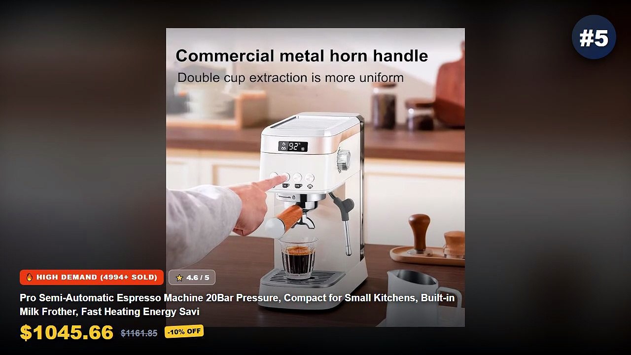 Top 5 Best Compact Espresso Machines For Small...