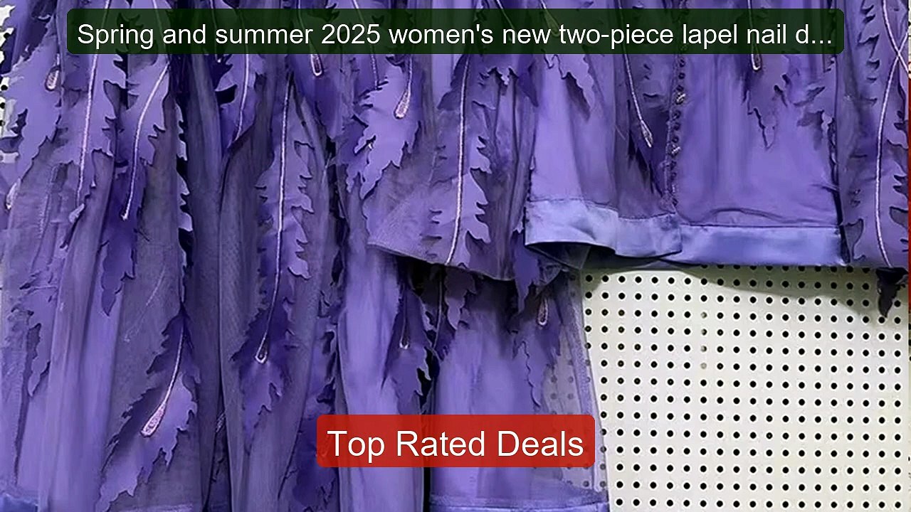 Spring and summer 2025 women's new two-piece lapel nail dri... -- Top Pick 2026 | Unbeatable Price!