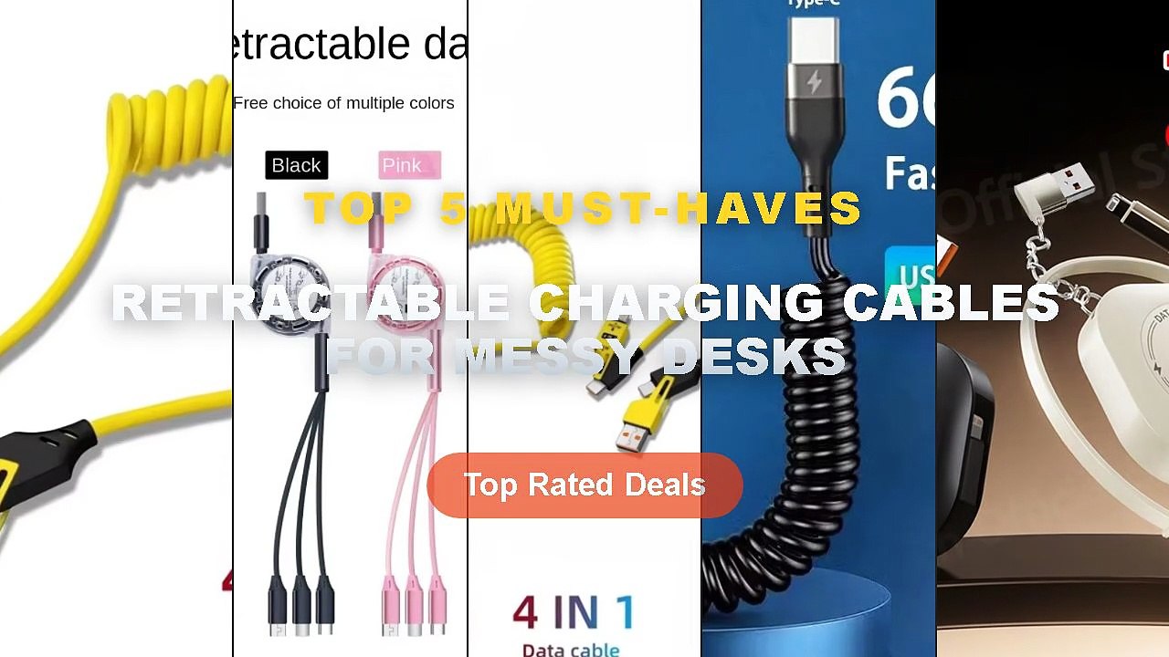 Retractable Charging Cables For Messy Desks: To...