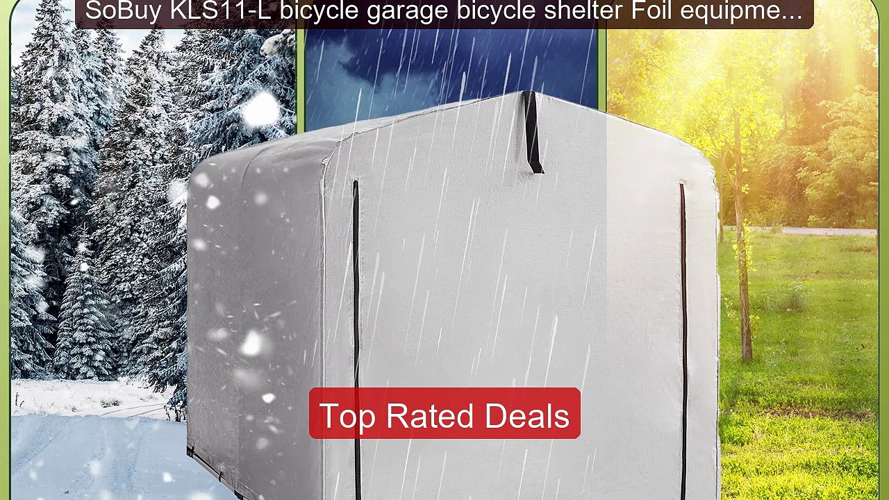 SoBuy KLS11-L bicycle garage bicycle shelter Foil equipment Ho... -- Hot Deal 2026 | Limited Offer!