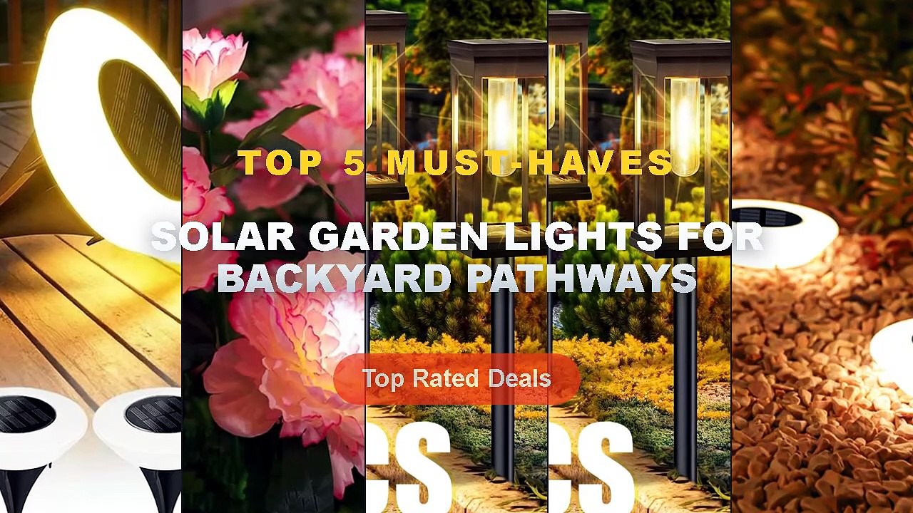 Don't Buy Solar Garden Lights For Backyard Pathways Before Watching This! - 1/4Pack Solar Ground Lights,14LED Waterproof...