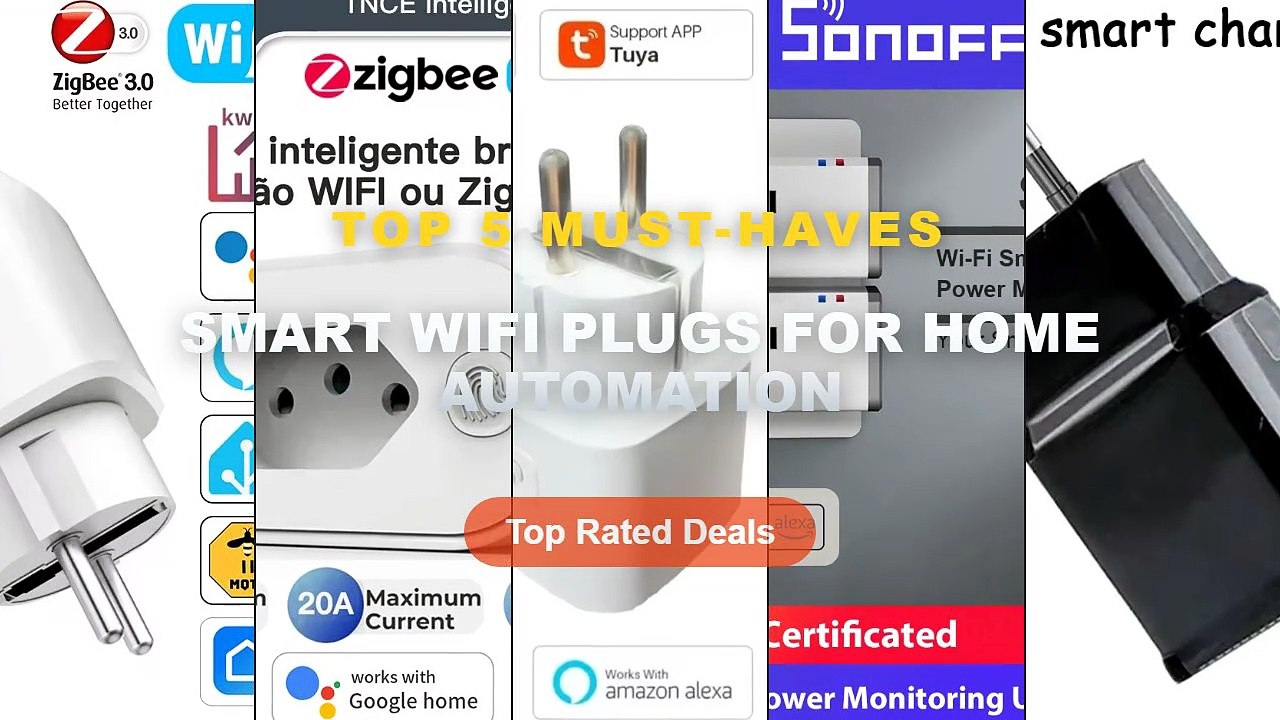 Smart Wifi Plugs For Home Automation: Top 5 Best Sellers - Lookcam EU Standard WiFi Smart Plug Multifunctional Home Sock...