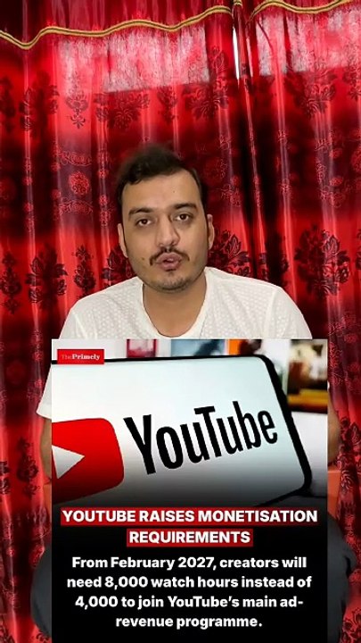 YouTube changed content monatization policy