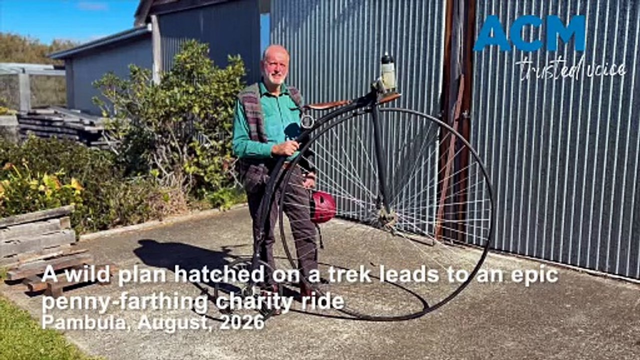 A wild plan hatched on a trek leads to an epic penny-farthing charity ride