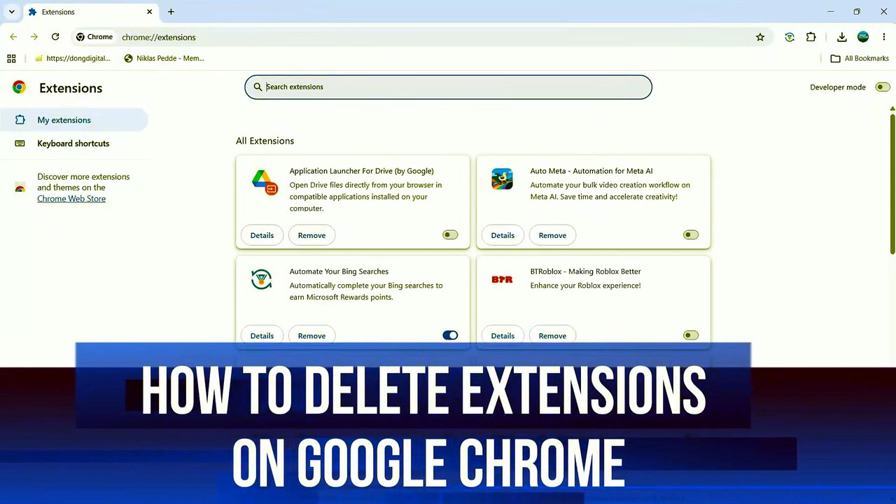 How To Delete Extensions On Google Chrome