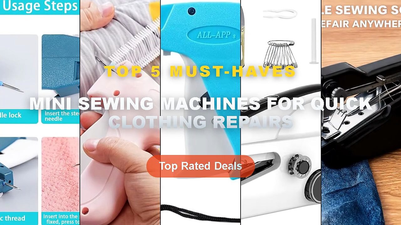 Amazing Mini Sewing Machines For Quick Clothing...