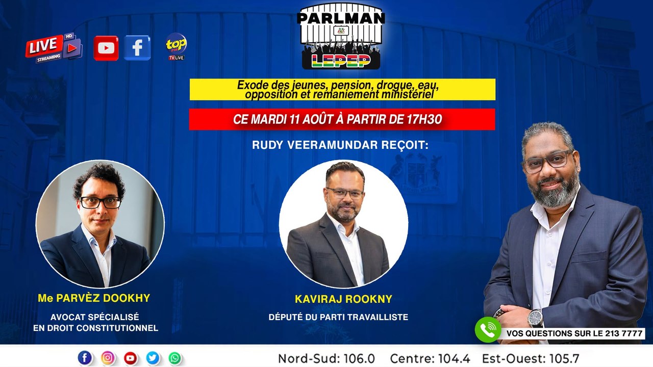 Parlman Lepep: Exode des jeunes, pension, drogue, eau, opposition et remaniement ministériel