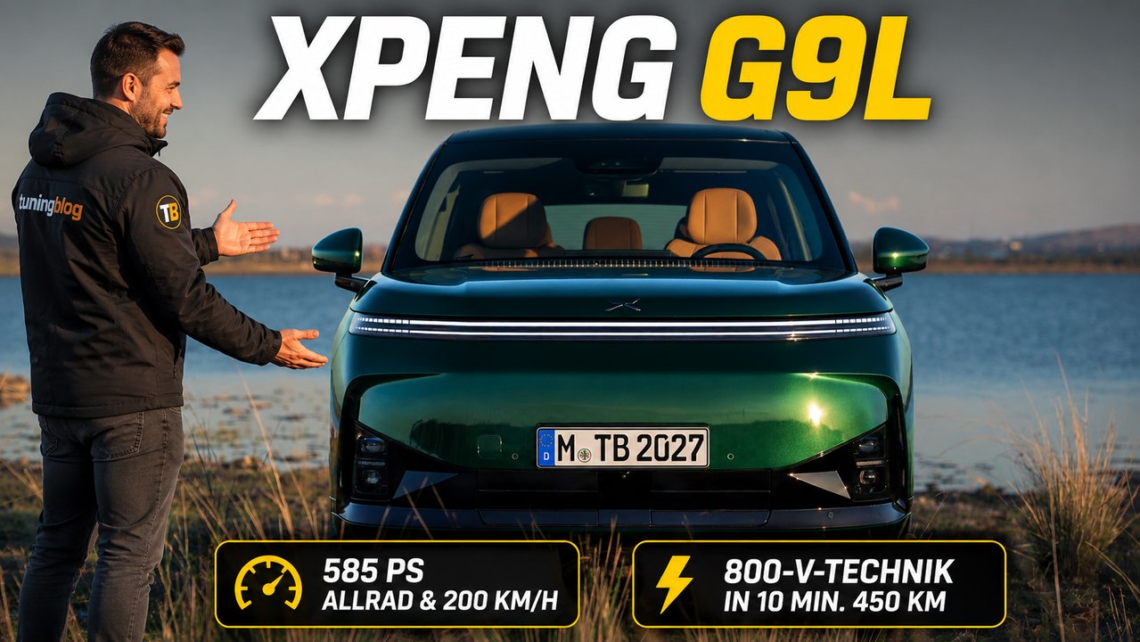 Xpeng G9L: Großer Elektro-SUV feiert Premiere in Paris