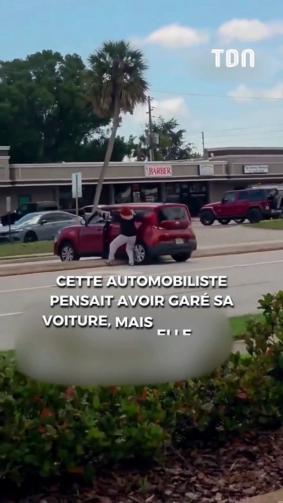 Elle oublie le frein à main et voit sa voiture partir seule