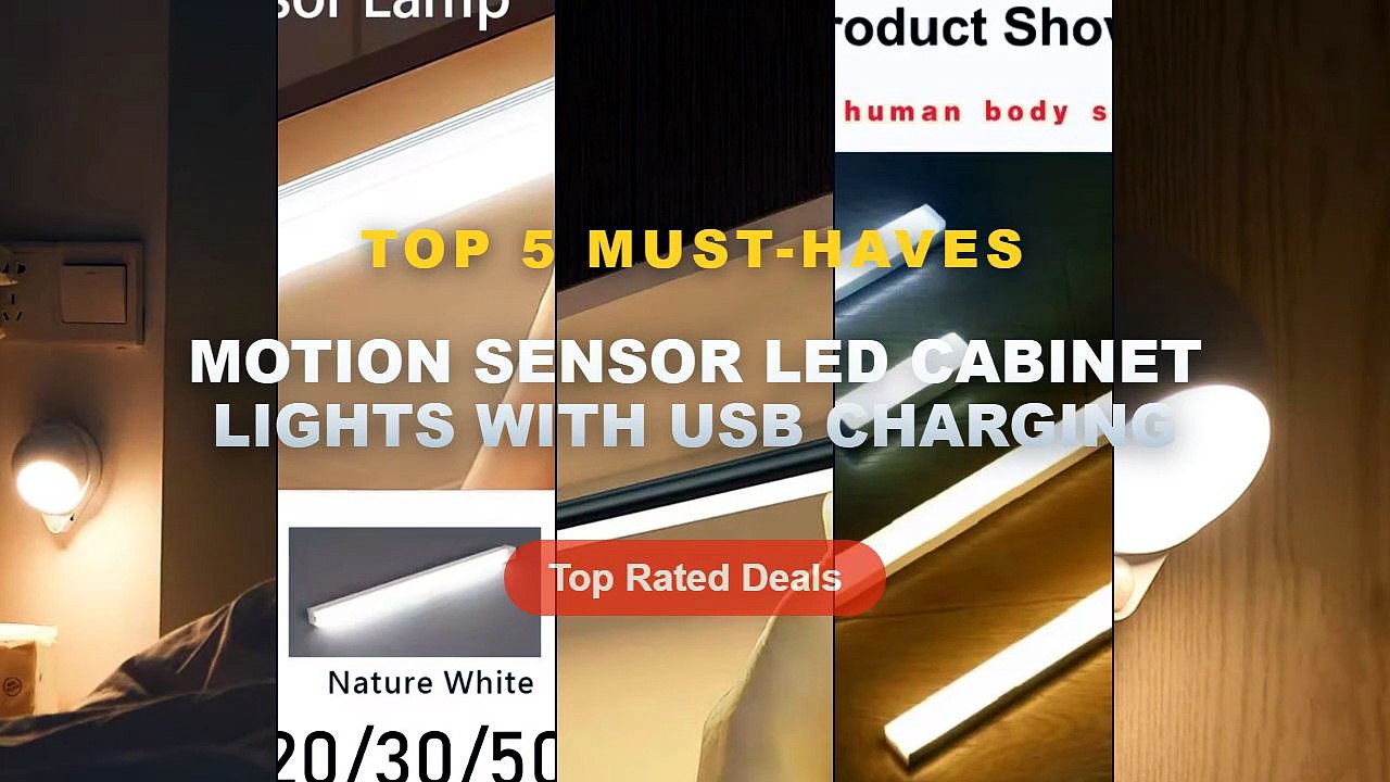 Top 5 Best Motion Sensor LED Cabinet Lights Wit...