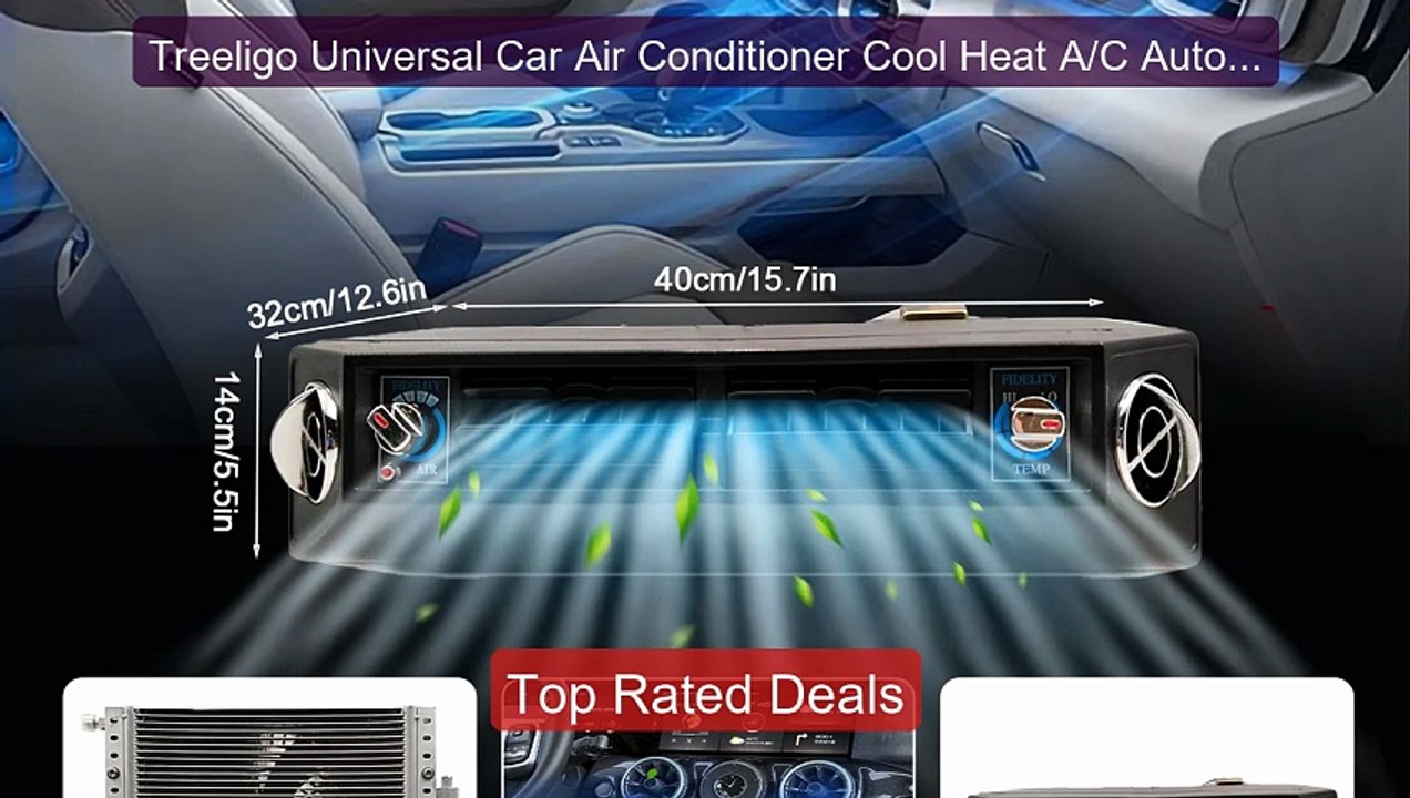 Treeligo Universal Car Air Conditioner Cool Hea...