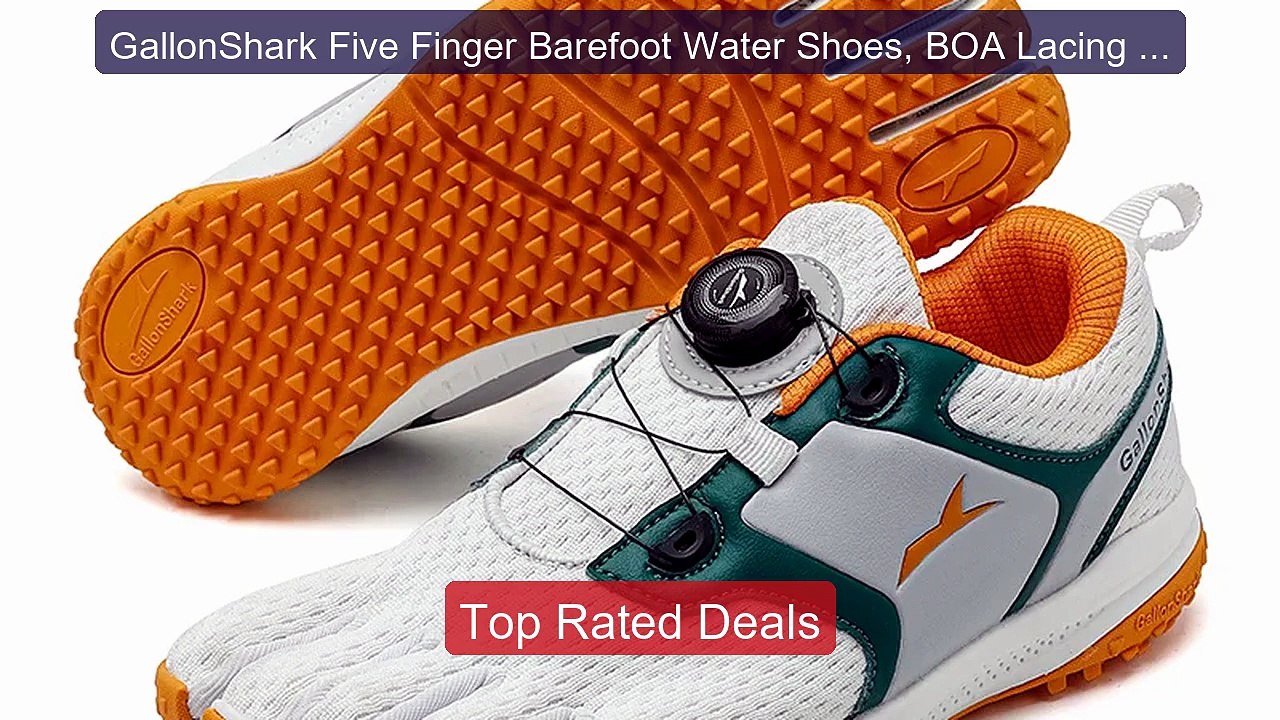 GallonShark Five Finger Barefoot Water Shoes, B...