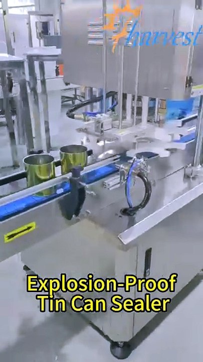Explosion Proof Automatic Tin Can Sealing Machine for Glue Cans | Industrial Can Seamer #Shorts