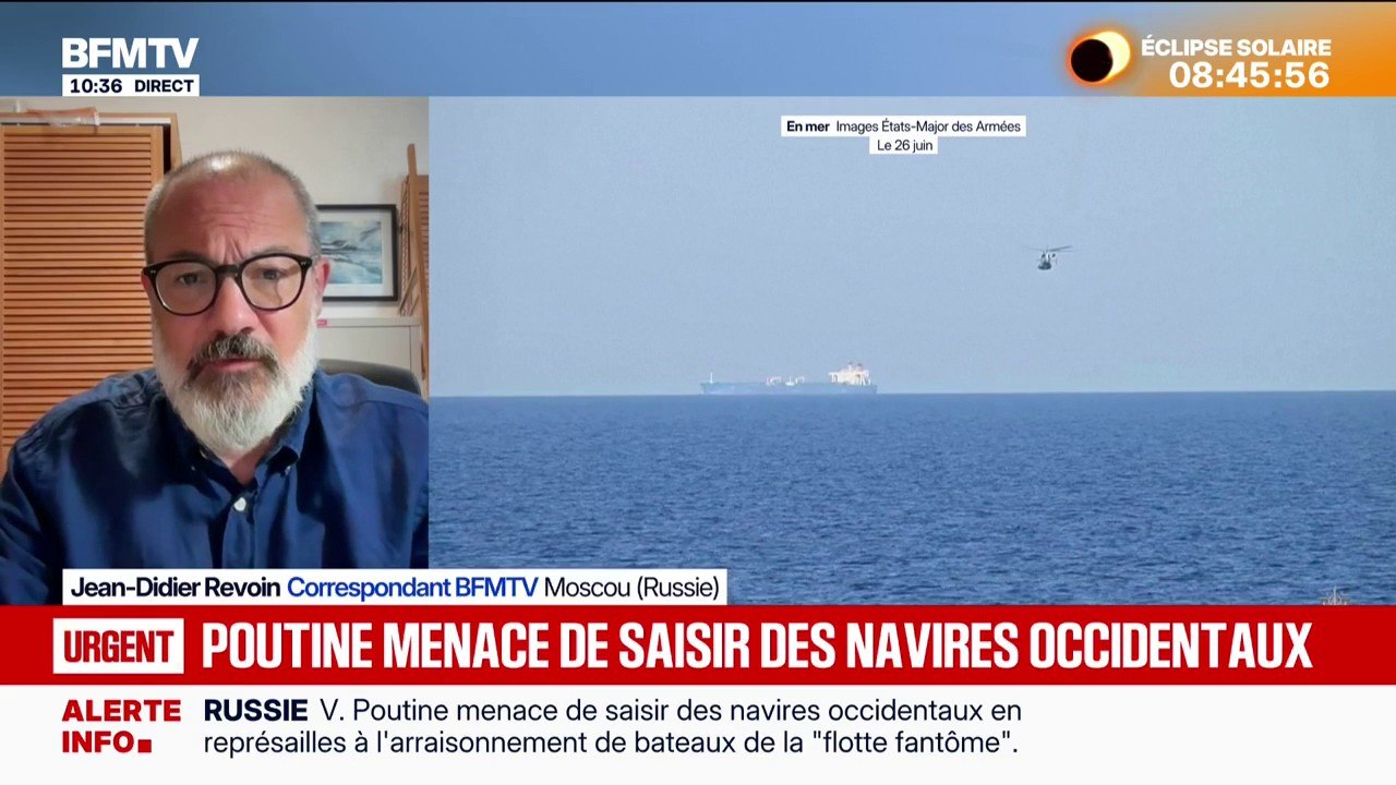 Vladimir Poutine menace de saisir des navires o...