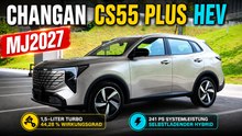 2027 Changan CS55 Plus HEV: Selbstlader mit 1,7 kWh Akku vorgestellt