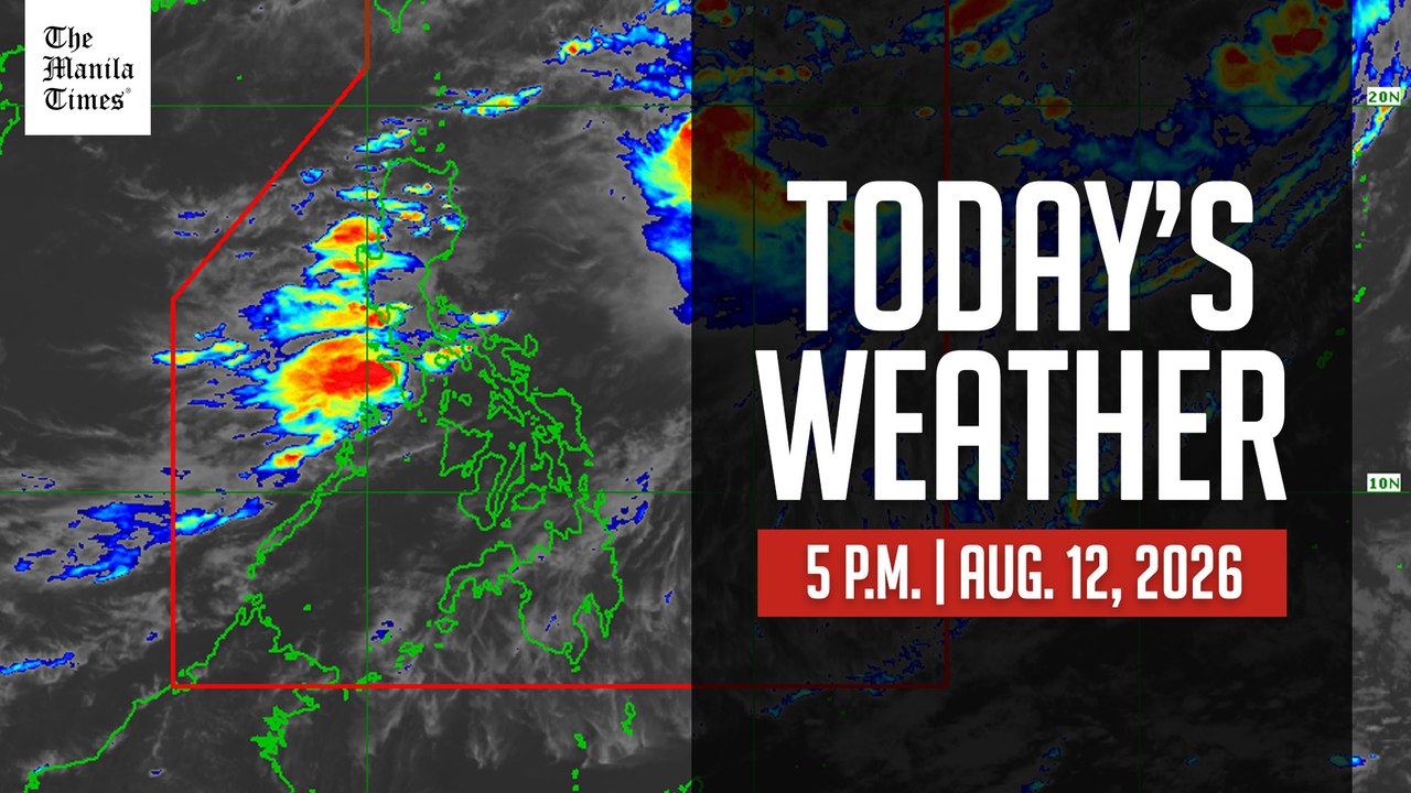 Today's Weather, 5 P.M. | Aug. 12, 2026