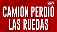 Camión perdió las ruedas mientras circulaba por la General Paz: hay importantes demoras