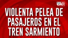 Pelea en entre pasajeros en el Tren Sarmiento termina con varios heridos