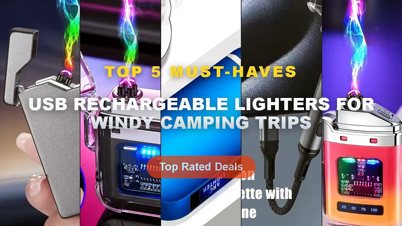 Why Everyone Is Buying USB Rechargeable Lighters For Windy Camping Trips - Compact Electric Dual Arc USB Rechargeable Li...