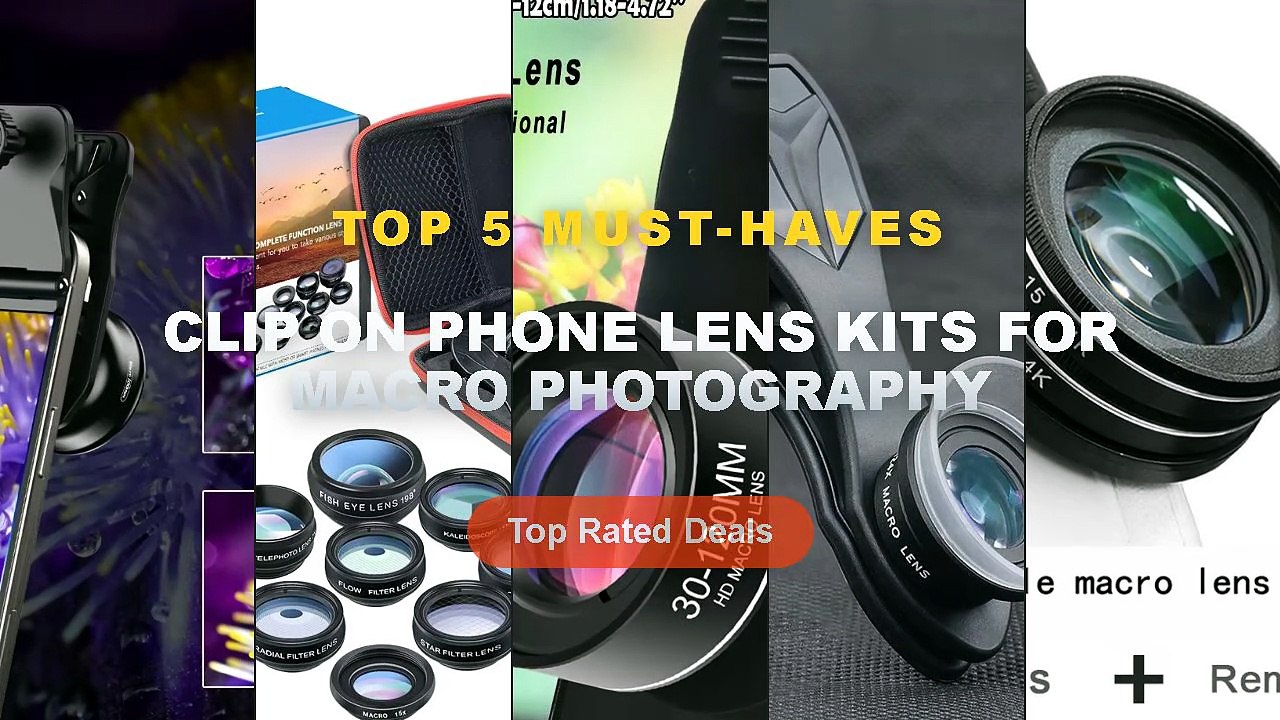Clip On Phone Lens Kits For Macro Photography:...