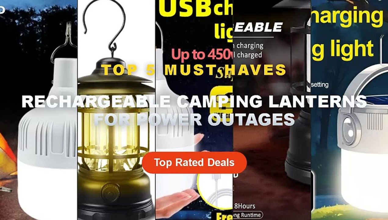 Rechargeable Camping Lanterns For Power Outages...
