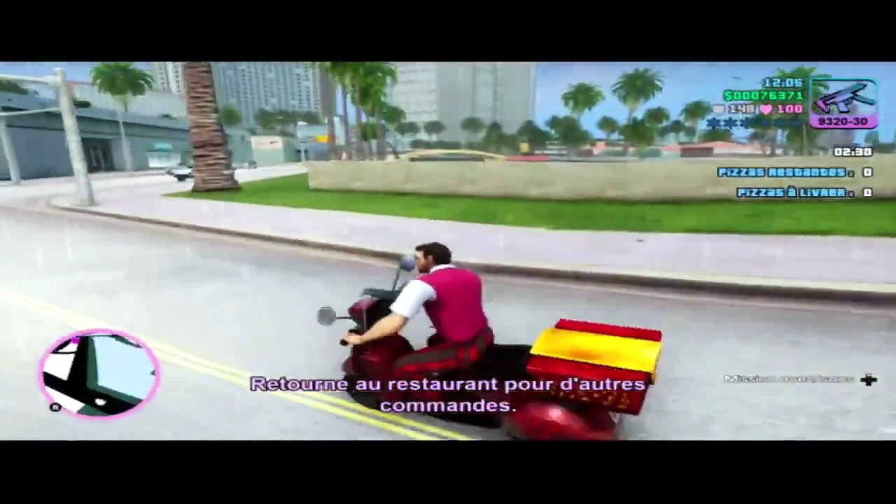 Grand Theft Auto Vice City The Definitive Edition  la mission des pizzas fait le 12/02/2022