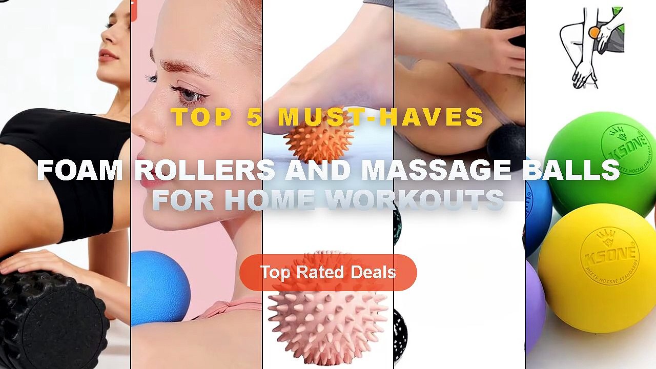 Cheap & Best Foam Rollers And Massage Balls For Home Workouts Unboxing & Review - Rubber Fascia Massage Ball Lacrosse Ba...