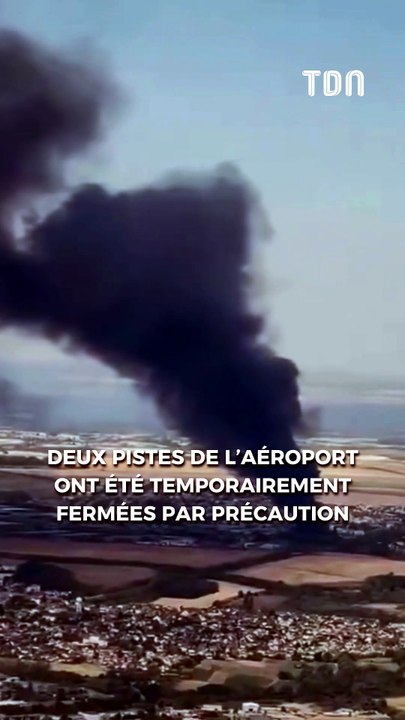 Un violent incendie s’est déclaré dans un entrepôt à Louvres, dans le Val-d’Oise