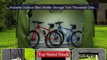 Portable Outdoor Bike Shelter Storage Tent Thickened Oxford Fa... -- Hot Deal 2026 | Limited Offer!