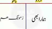 Learn Pashto into Urdu language | lesson # 67