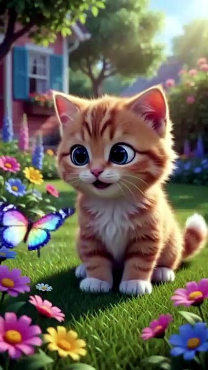 Cat in kids land