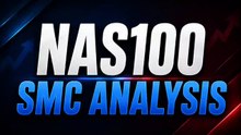 NAS100 1H Institutional SMC Analysis | Bullish Structure & Liquidity Zones