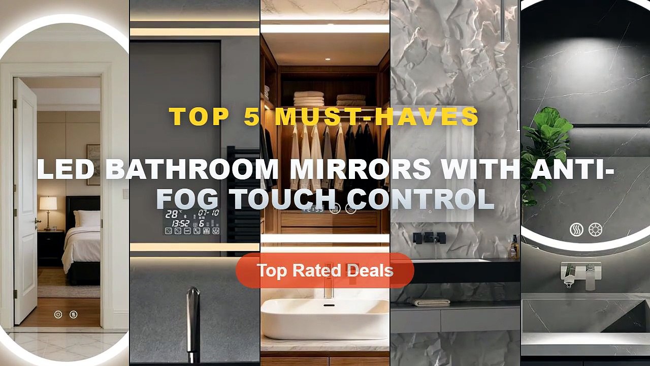LED Bathroom Mirrors With Anti-Fog Touch Control: Top 5 Best Sellers - Round LED Bathroom Mirror Wall Mounted, Anti Fog ...