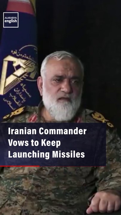Iranian Commander Vows to Keep Launching Missiles