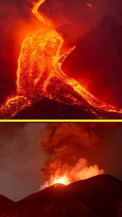 Las imágenes de la última erupción del volcán Etna en Sicilia (Italia)